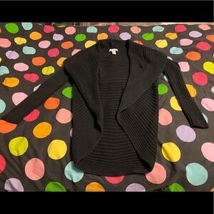 🌺3 for $30🌺Lucy & Laurel Black Open Front Sweater, size S. (S67)
